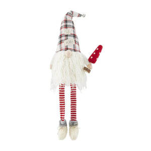 Mud Pie Deluxe Christmas Dangle Leg Gnome - BeautyOfASite - Central Illinois Gifts, Fashion & Beauty Boutique
