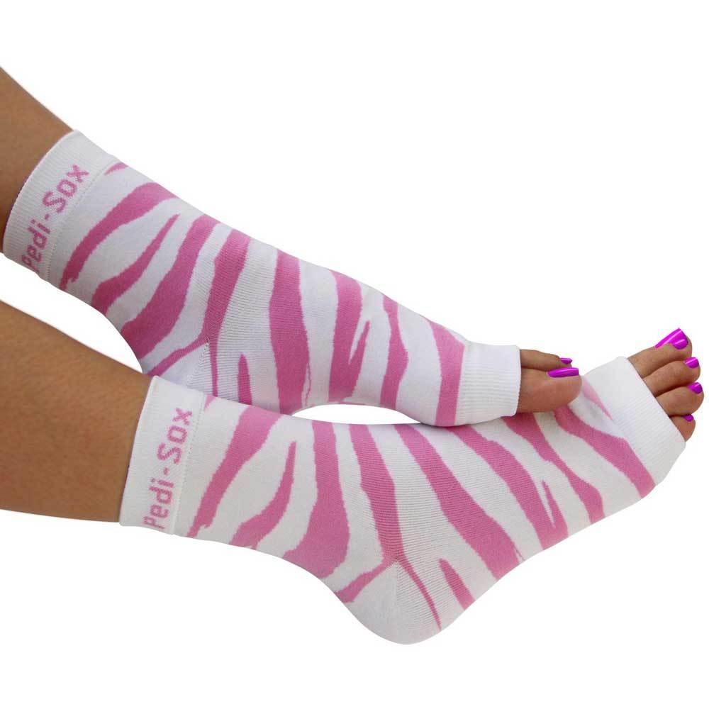 Pedi-Sox Pink Zebra Pedicure Socks - Ultra Collection - BeautyOfASite - Central Illinois Gifts, Fashion & Beauty Boutique