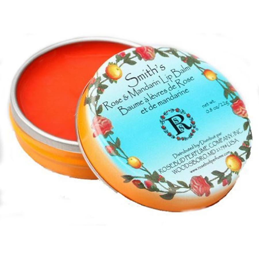 Rosebud Perfume Co Smith's Rose and Mandarin Lip Balm - 0.8 oz - BeautyOfASite - Central Illinois Gifts, Fashion & Beauty Boutique