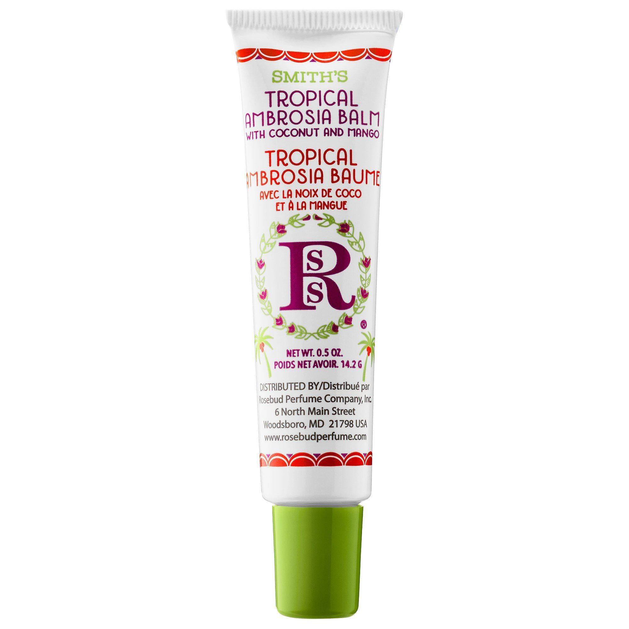 Rosebud Perfume Co Smith's Tropical Ambrosia Lip Balm Tube - 0.5 oz - BeautyOfASite - Central Illinois Gifts, Fashion & Beauty Boutique