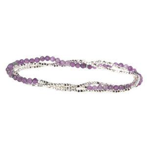 Scout Curated Wears Delicate Stone Wrap Bracelet/Necklace - Amethyst - BeautyOfASite - Central Illinois Gifts, Fashion & Beauty Boutique