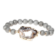 Scout Curated Wears Geode Stack Bracelet - Grey/Storm/Gold - BeautyOfASite - Central Illinois Gifts, Fashion & Beauty Boutique