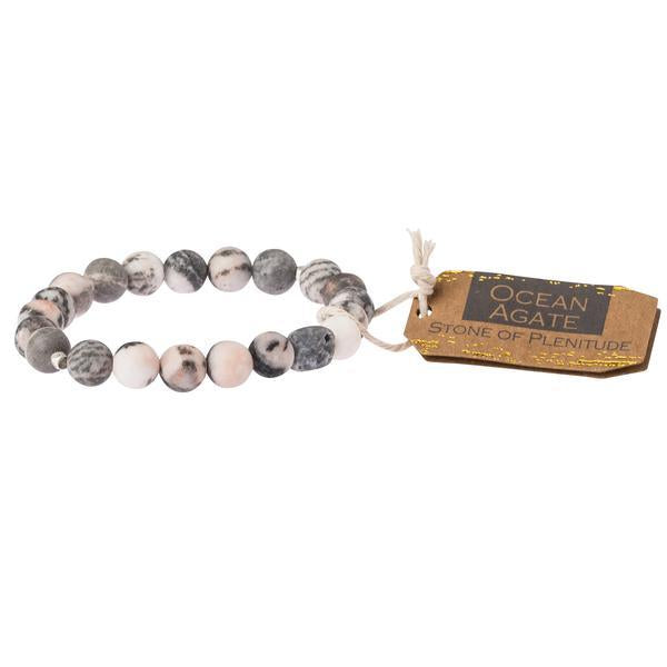 Scout Curated Wears Stone Stacking Bracelet - Ocean Agate - BeautyOfASite - Central Illinois Gifts, Fashion & Beauty Boutique