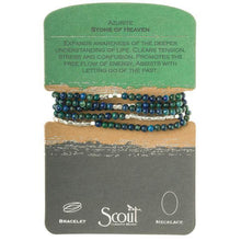 Scout Curated Wears Stone Wrap Bracelet/Necklace - Azurite - BeautyOfASite - Central Illinois Gifts, Fashion & Beauty Boutique