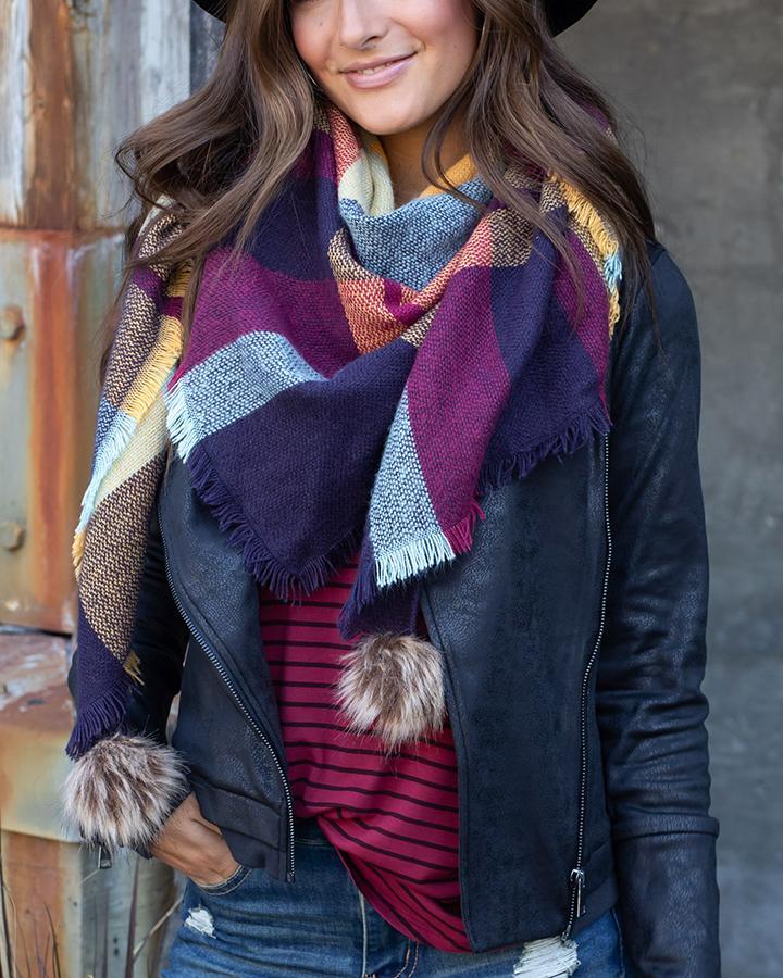 Grace & Lace Triangle Scarf - BeautyOfASite - Central Illinois Gifts, Fashion & Beauty Boutique